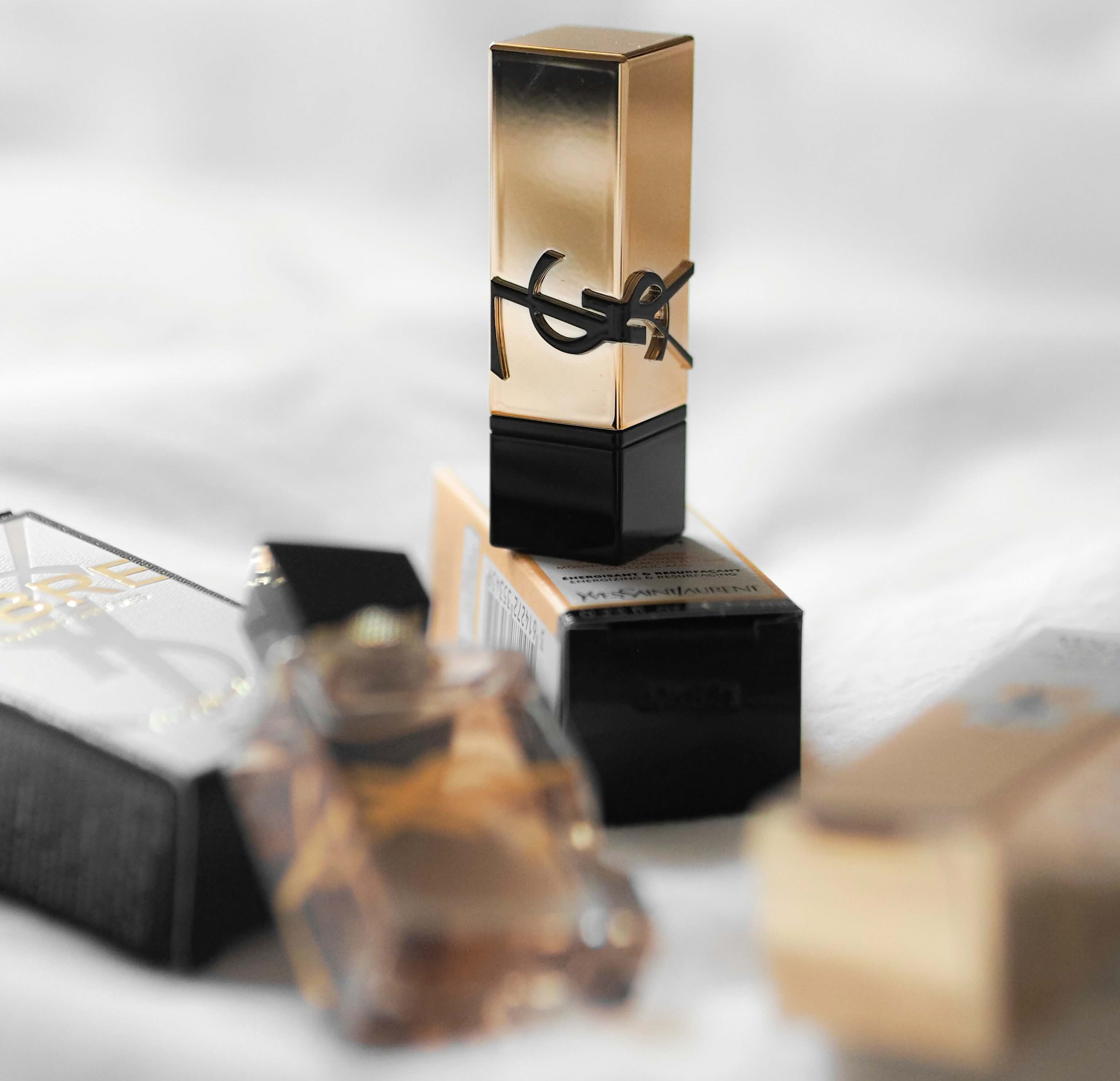 Beauty products arranged neatly for online skincare and self-care shopping